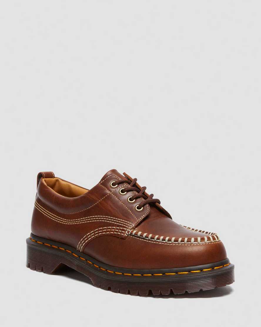 LOWELL Leather Moc Toe Shoes
