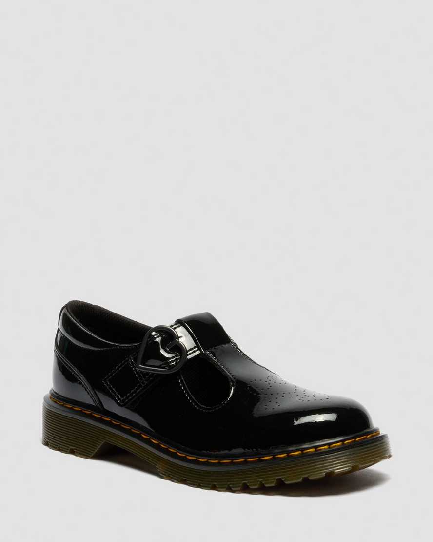 YOUTH POLLEY II Heart Patent Leather Shoes